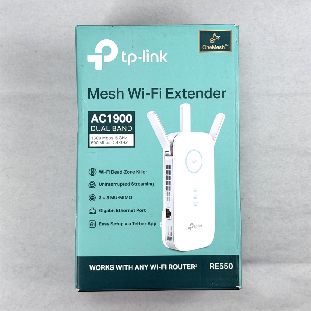 TP-Link AC1900 WiFi Range Extender RE550 / Dual-Band Wireless Repeater Amplifier